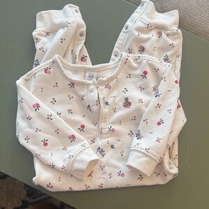 Baby GAP Cream One Piece Sweatsuit